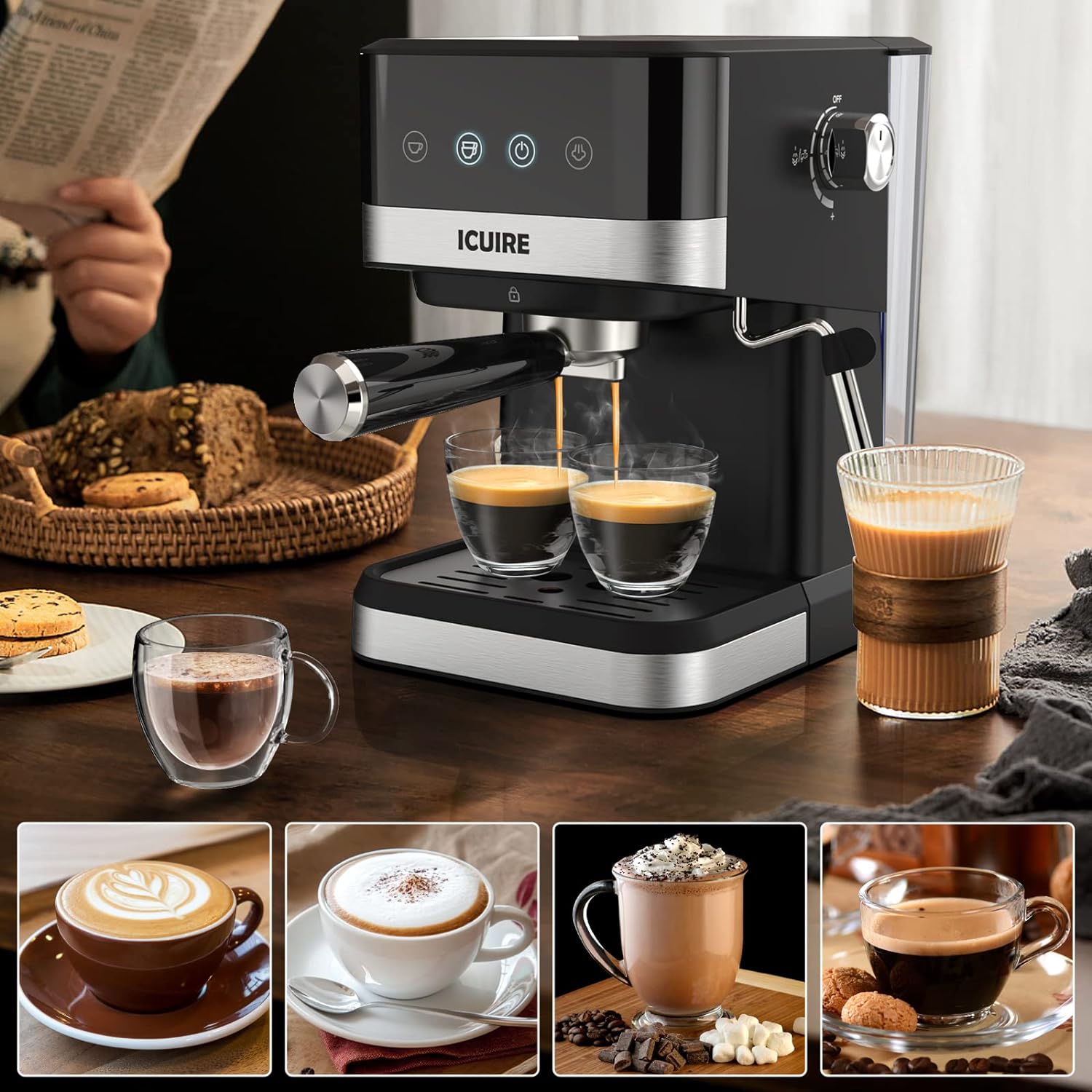 ICUIRE Espresso Machine Review Espresso Knowledge HQ