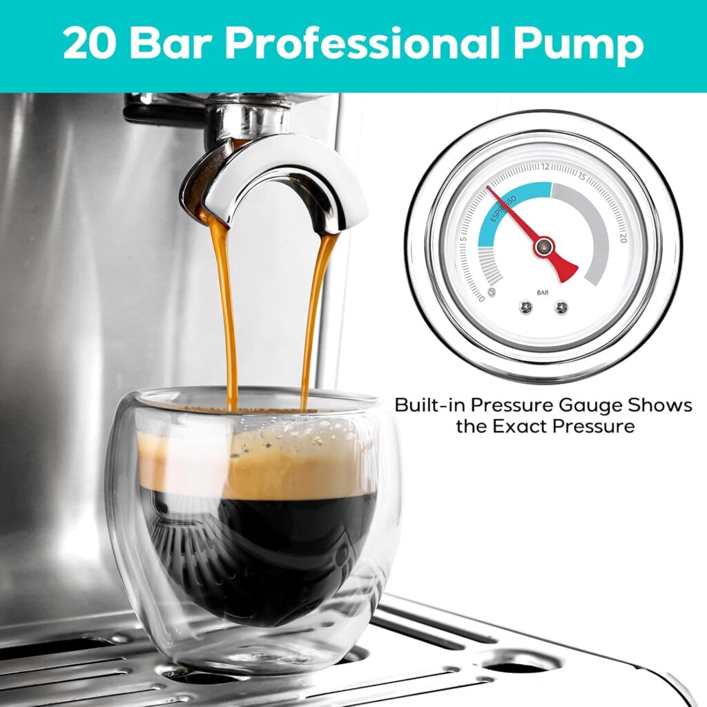 CASABREWS Espresso Machine With Grinder, Professional Barista Coffee Maker With Milk Frother Steam Wand, With Removable Water Tank for Cappuccinos or Lattes, Gift for Mom Dad CASABREWS Espresso Machine With Grinder, Professional Barista Coffee Maker With Milk Frother Steam Wand, With Removable Water Tank for Cappuccinos or Lattes, Gift for Mom Dad