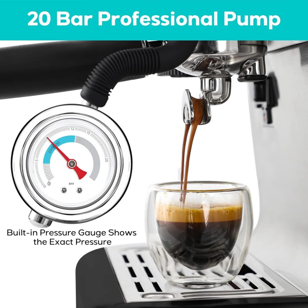 CASABREWS Espresso Machine With Grinder, Professional Barista Coffee Maker With Milk Frother Steam Wand, With Removable Water Tank for Cappuccinos or Lattes, Gift for Mom Dad CASABREWS Espresso Machine With Grinder, Professional Barista Coffee Maker With Milk Frother Steam Wand, With Removable Water Tank for Cappuccinos or Lattes, Gift for Mom Dad
