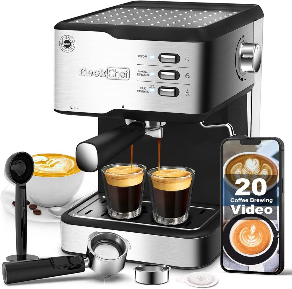 Geek Chef Espresso Machine 20 Bar Review - Espresso Knowledge HQ