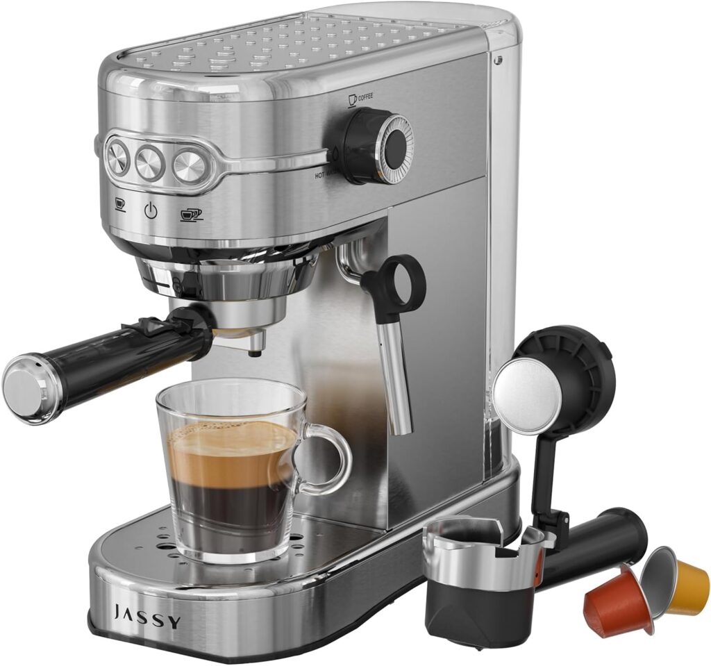 JASSY Espresso Maker Latte Makers 20 Bar Grinder JASSY Espresso Maker Latte Makers 20 Bar Grinder