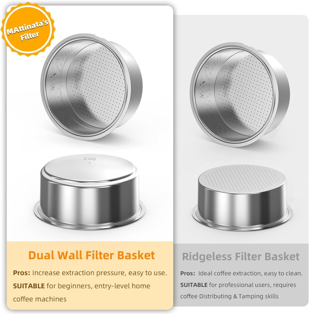 MAttinata Cappuccino Machine and Espresso Maker, 20 Bar Latte Maker and Espresso Machine for Home with Automatic Milk Frothing System Stainless Steel Style Gifts, Valentines Day Gifts for Him/Her MAttinata Cappuccino Machine and Espresso Maker, 20 Bar Latte Maker and Espresso Machine for Home with Automatic Milk Frothing System Stainless Steel Style Gifts, Valentines Day Gifts for Him/Her