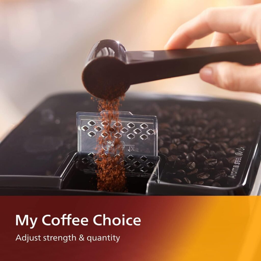 Philips 3200 Series Fully Automatic Espresso Machine - LatteGo Milk Frother  Iced Coffee, 5 Coffee Varieties, Intuitive Touch Display, Black, (EP3241/74)