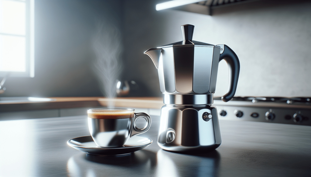 Easyworkz Diego Stovetop Espresso Maker Stainless Steel Italian Coffee Machine Maker 12Cup 17.5 oz Induction Moka Pot