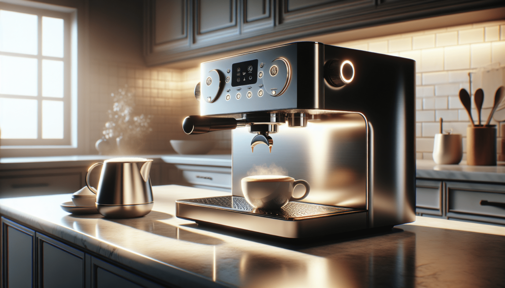 Espresso Coffee Machine Cappuccino Latte Maker 3.5 Bar 1-4 Cup with Steam Milk Frother, White