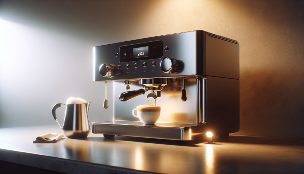 Espresso Coffee Machine Cappuccino Latte Maker 3.5 Bar 1-4 Cup with Steam Milk Frother, White