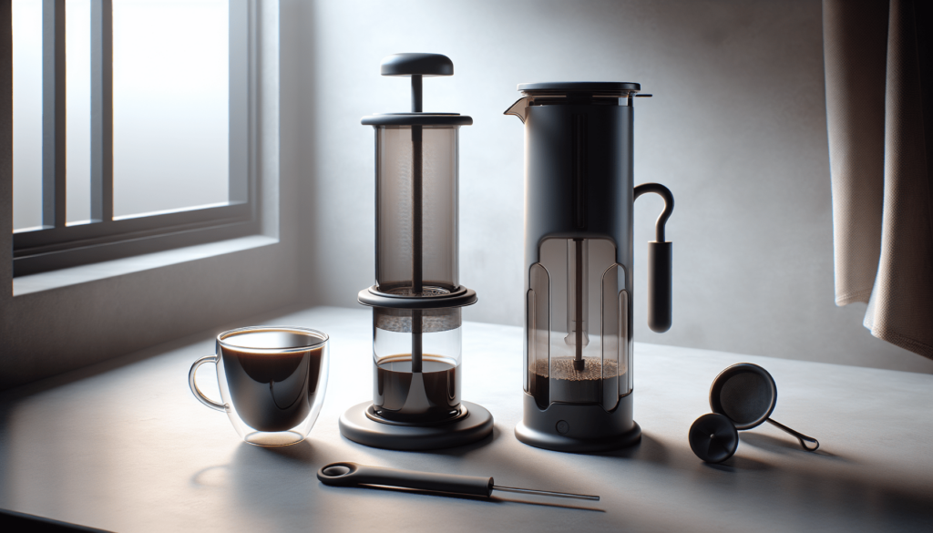 AeroPress Original Coffee and Espresso-style Maker, Barista Level Portable Coffee Maker with Chamber, Plunger, Filters, Quick Coffee and Espresso Maker AeroPress Original Coffee and Espresso-style Maker, Barista Level Portable Coffee Maker with Chamber, Plunger, Filters, Quick Coffee and Espresso Maker
